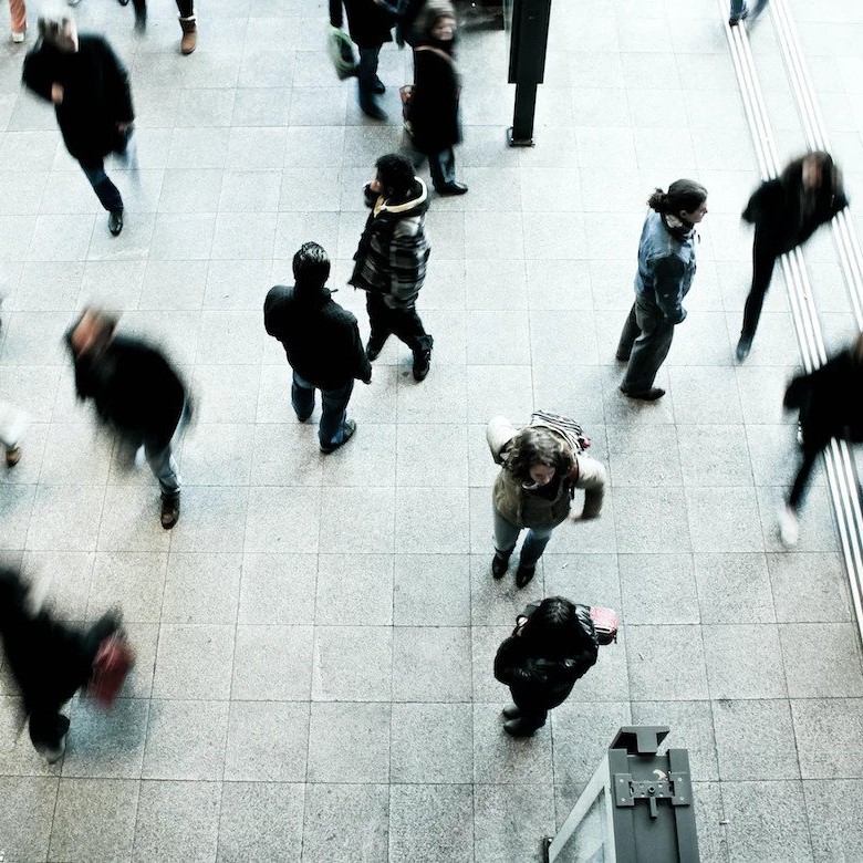 People walking